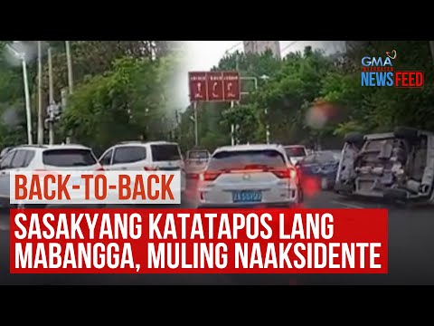 Back-to-back – Sasakyang katatapos mabangga, muling naaksidente GMA Integrated Newsfeed