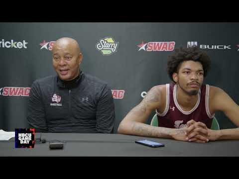 Texas Southern MBB addresses the media after first round upset of SWAC top seed Alcorn State