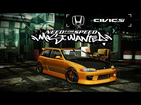 NFS Most Wanted / REDUX MOD 2023/ HONDA CIVIC EG HATCH JUNKMAN TUNING/ 1080p60fps