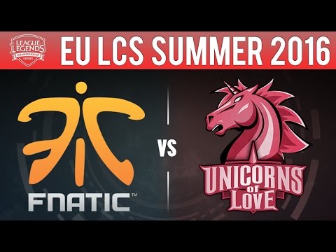 Fnatic vs Unicorns of Love - EU LCS Summer 2016 Game 1