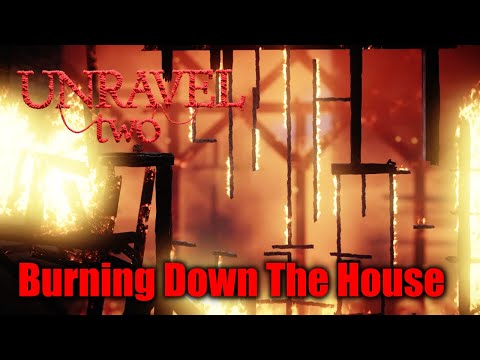 Unravel Two - Challenge 18 - Burning Down The House - Bonus Level - Ashes to Ashes Challenge Area