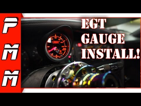 EGT Gauge Installation 1JZGTE MKIII Supra ProSport Exhaust Gas Temperature Gauge