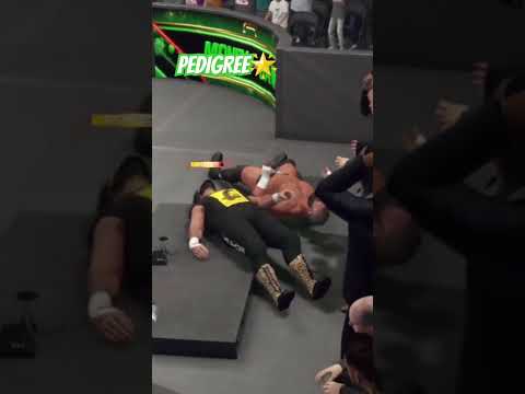 ⚒️TRIPLE H VS. CACTUS JACK @WWE #pedigree #wwe #wwegames #viral #1m #epic #wwenetwork #gameplay