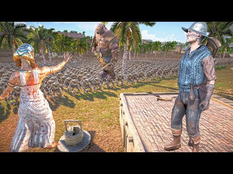 Humanity's Hard Battle Against Monsters in Abandoned area  - Epic Battle Simulator 2 - UEBS 2