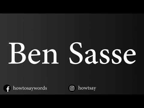 How To Pronounce Ben Sasse