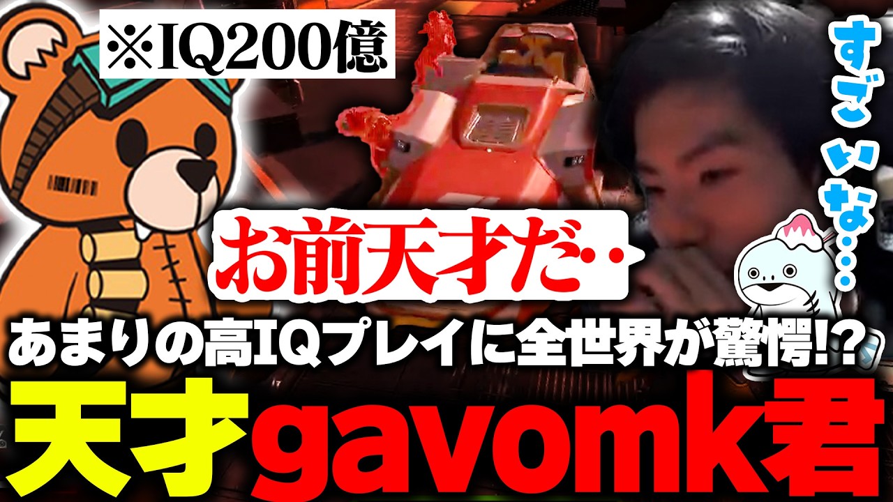 【神】あまりの高IQプレイに全世界が驚愕!?『天才gavomk君』はこちら。【APEX/MiaK/みあけー/kakigoori7/gavomk/Raygh/NOEZ FOXX】