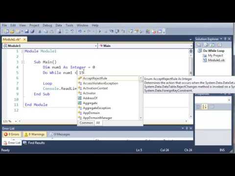 Visual Basic Tutorial   31   Do While Loop   YouTube