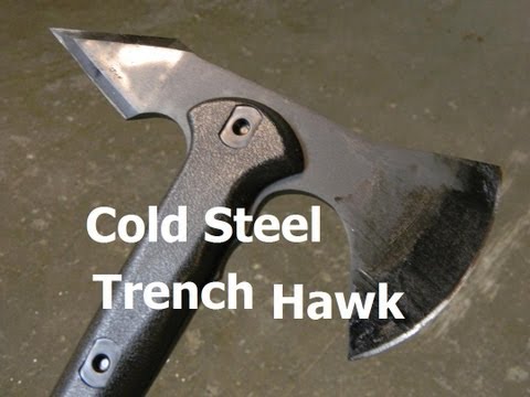 Cold Steel Trench Hawk Review + smashing lumber!