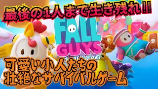 可愛い顔した小人たちが最後の1人になるまで戦った結果。【Fall Guys#1】
