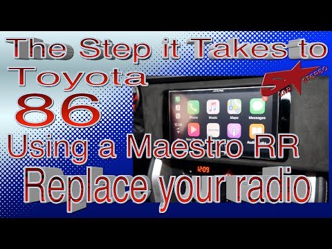 The steps it take to replace your radio in a Toyota 86 using a Maestro RR