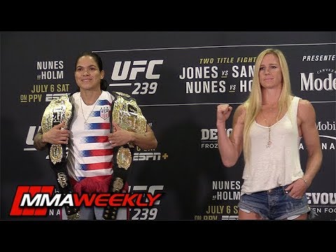 UFC 239 First Face-Offs: Jon Jones, Amanda Nunes, Holly Holm, Ben Askren, Diego Sanchez