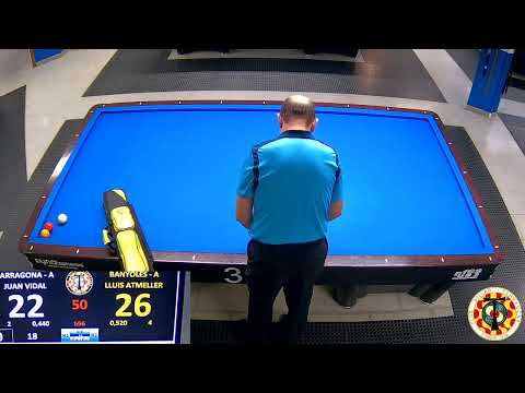 Lliga 3 Bandas 1ª Div. Grup B J.VIDAL(C.B. Tarragona) VS LL.AMETLLER(C.B.BANYLES)