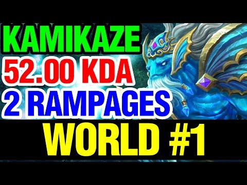 WORLD TOP 1 MORPHLING - 52.00 KDA 2 RAMPAGES - KAMIKAZE - Dota 2