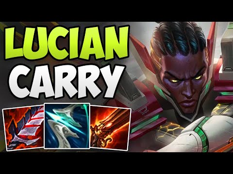 CHALLENGER LUCIAN AMAZING CARRY GAMEPLAY! | CHALLENGER LUCIAN ADC GAMEPLAY | Patch 12.23 S12
