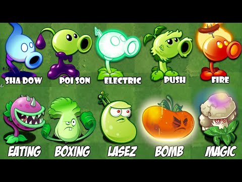 All Plants LEVEL 1 Vs 10 Pharaoh Zombie - Plants Vs Zombies 2 Challege