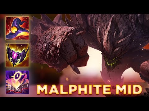 If you build AP mid Malphite, your R can one shot