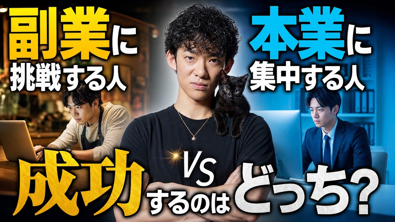 副業に挑戦 vs 本業に集中、成功するのはどっち？