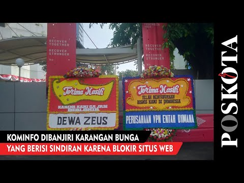 Wah, Kominfo Dibanjiri Karangan Bunga Berisikan Sindiran?