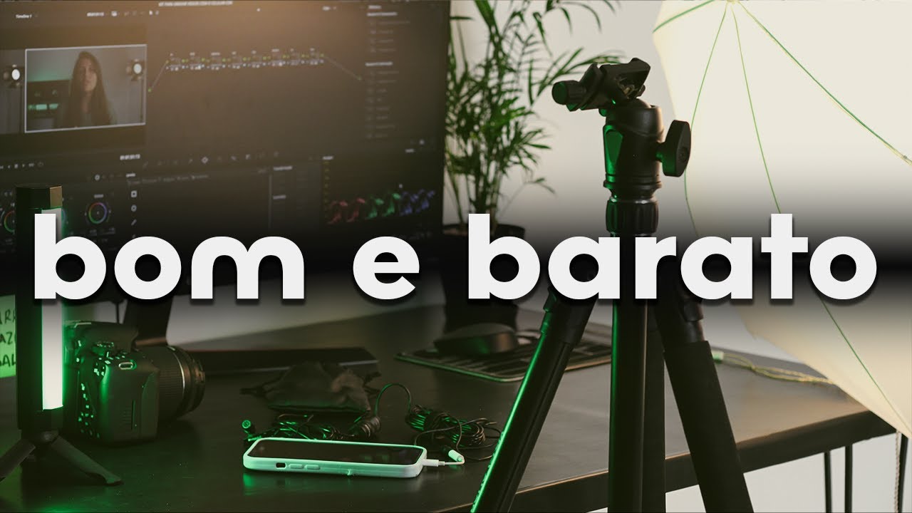 Como montar um kit para gravar vídeos com celular SEM GASTAR MUITO