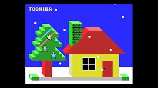 MSX Demo: Merry X'Mas. Christmas (1987 Toshiba)
