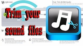 How to Trim your sound files with MP3Cut - Trim sound files online