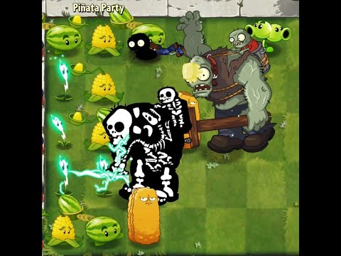 PLANTS VS ZOMBIES 2 PINATA PARTY MELONPULT SPLIT PEA KERNELPULT TALLNUT LIGHTNING REED SPRING BEAN!