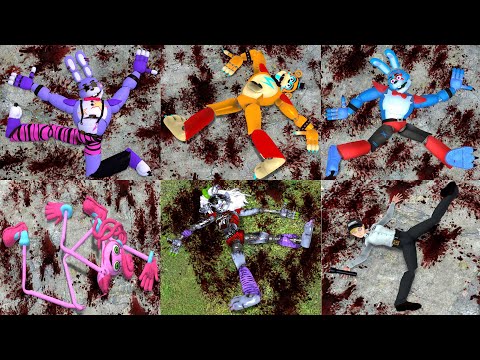 SPARTAN KICKING & Ragdoll Falls FNAF 1-9 SECURITY BREACH ANIMATRONICS in Garry's Mod Gameplay # 27