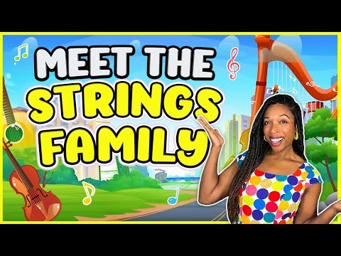 Meet the String Family With Miss Jessica | String Instruments in Music Town | Miss Jessica's World