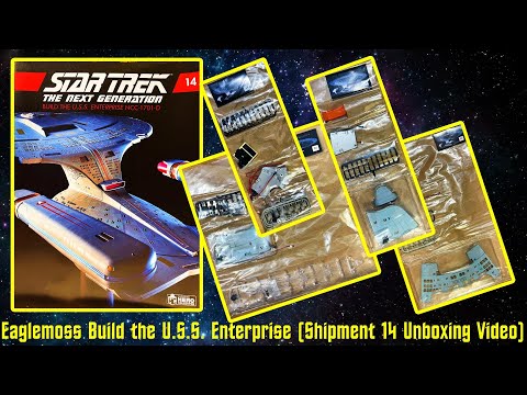 Eaglemoss Star Trek Build the U.S.S. Enterprise NCC-1701-D shipment 14 (Unboxing Video)