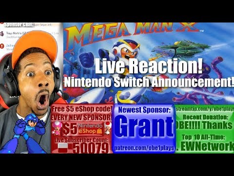 Live Reaction! Mega Man X Legacy Collection 1 & 2 Nintendo Switch Announcement Trailer!