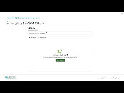 Bibliography of British and Irish History: researching queer histories