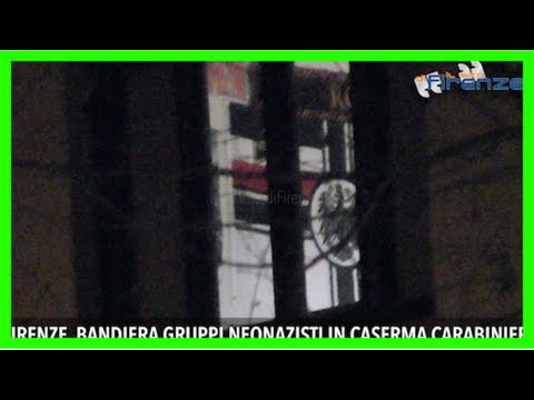 Firenze, bandiera neonazista dentro la caserma dei carabinieri. pinotti: "fatto vergognoso"