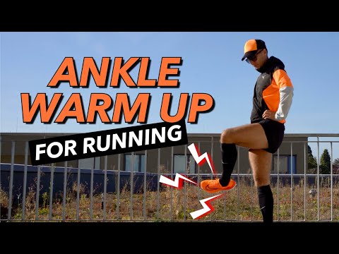 5 Min Ankle Warm-Up Stretches before Running | Prevent Ankle Sprains