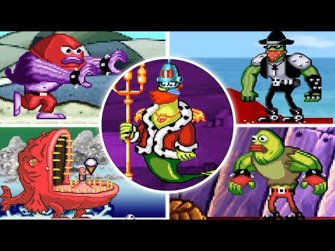 The SpongeBob SquarePants Movie Game - All Bosses (No Damage)