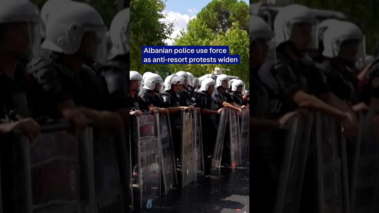 Video: Albanian protesters rally against Kushner-linked coastal resort plans