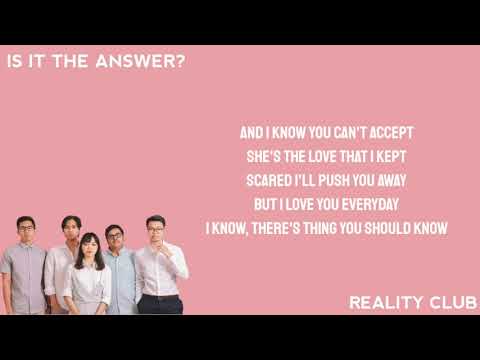 Is it the answer? (Reality Club)(Mucic Lyrics)