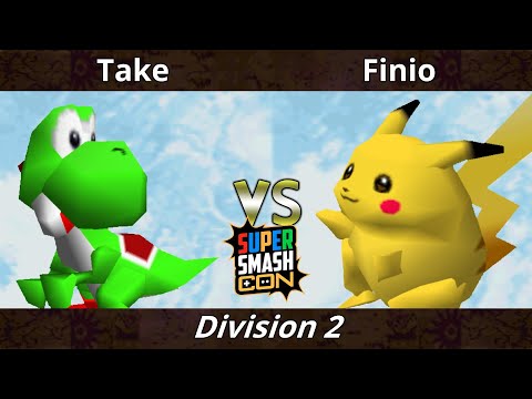 SSC 2022 Division 2 - Take (Yoshi) Vs. Finio (Pikachu) SSB64 Smash Bros Tournament