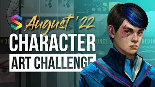 August '22 Character Art Challenge Rundown