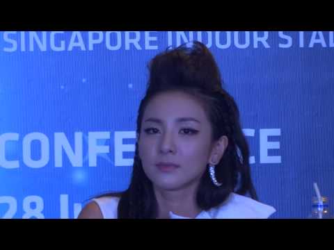 [140628] 2NE1 DARA FOCUS PRESS CON IN SG FOR AON