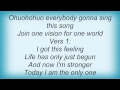 Dj Bobo - One Vision One World Lyrics