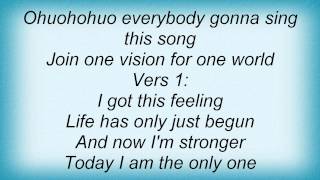 Dj Bobo - One Vision One World Lyrics