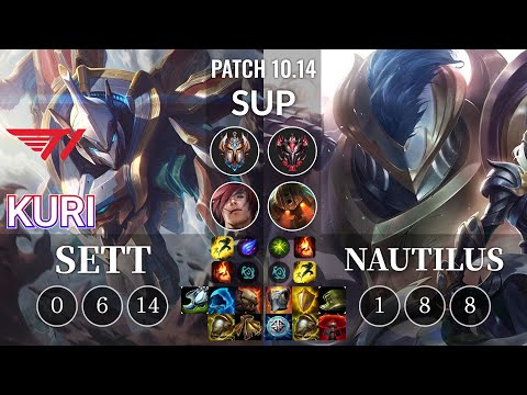 T1 Kuri Sett vs Nautilus Sup - KR Patch 10.14