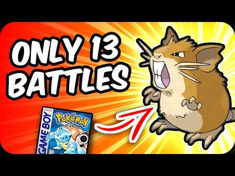Can Raticate beat Pokemon Red/Blue with only 13 battles?