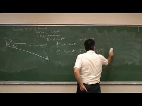 Cannon shooting downhill