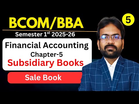 Financial Accounting Syllabus 2025 26 BCom 1st Year Semester 1st CWG for BCOM