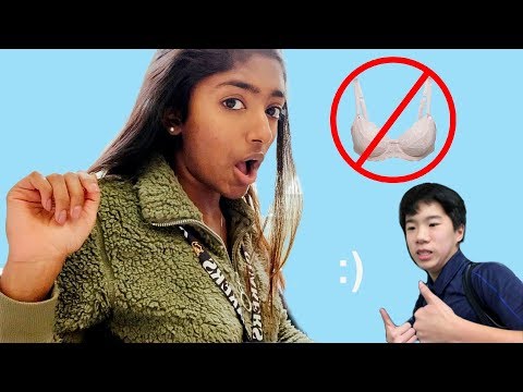 I went BRALESS to school for a week & this is what happened ...