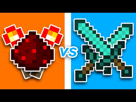 EPIC Minecraft Battle: Redstoners vs. PVP'ers!