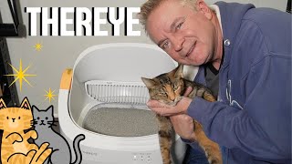 Thereye Self Cleaning Cat Litter Box Open-Top Automatic Litter Box Unboxing Review