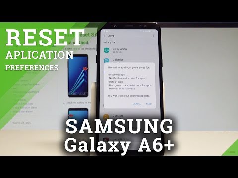 How to Reset App Preferences SAMSUNG Galaxy A6+ - Restore App Settings |HardReset.Info