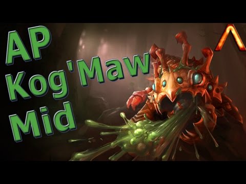 AP Kog' Maw Mid  //  OP Damage! - Full Game Commentary